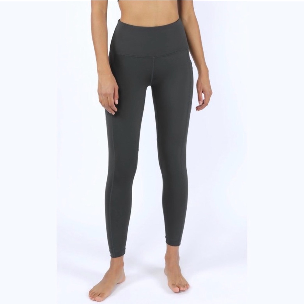 90 Degree By Reflex Charcoal Interlink Leggings